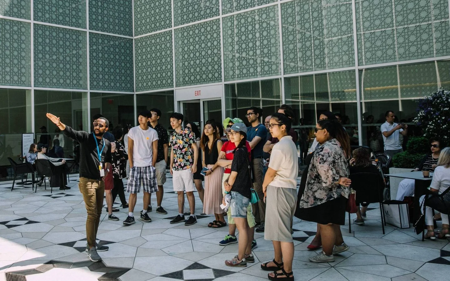 A guided group visit at Aga Khan Museum