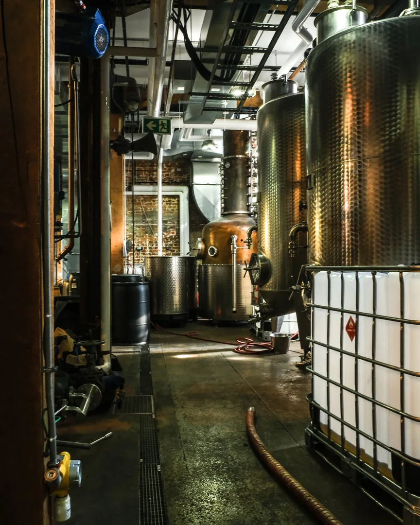 Distilling equipment at Spirit of York