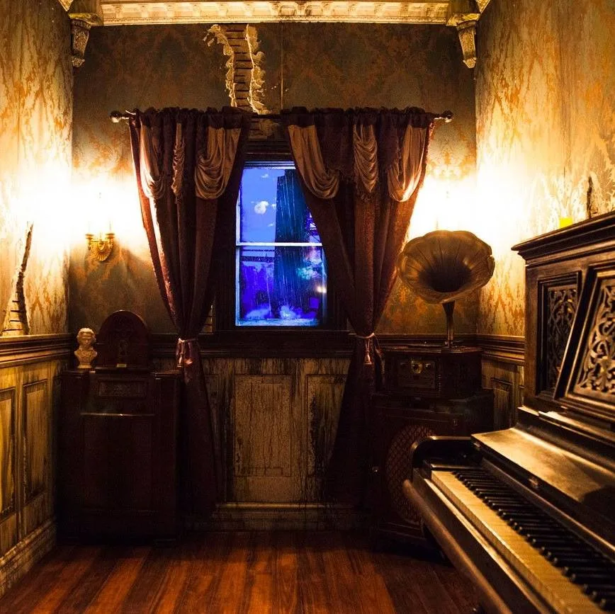 An escape-room interior at The Imaginarium
